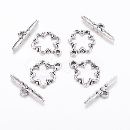 Alloy Toggle Clasps EA777Y-AS-NR-1