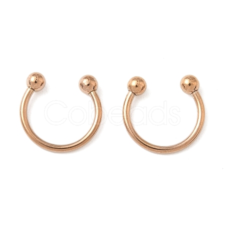 303 Stainless Steel Circular/Horseshoe Barbell Nose Rings WG86D19-23-1