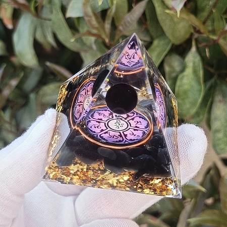 Orgonite Pyramid Resin Energy Generators PW-WGF04D3-01-1
