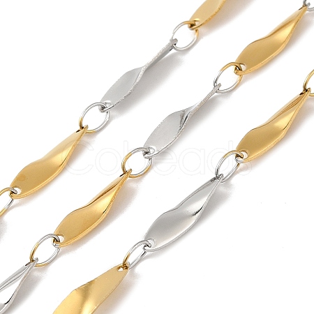 Ion Plating(IP) 304 Stainless Steel Twist Oval Link Chains CHS-K017-02GP-1