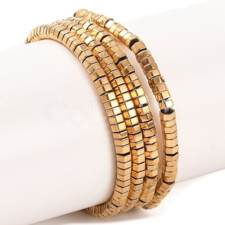 Electroplated Synthetic Non-magnetic Hematite Beads Strands G-H027-F01-01-1