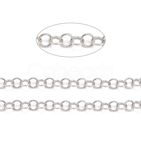 Tarnish Resistant 304 Stainless Steel Rolo Chains CHS-F011-08D-P-1