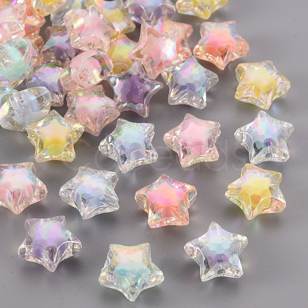 Transparent Acrylic Beads TACR-S152-02D-1