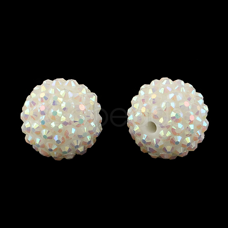 AB-Color Resin Rhinestone Beads RESI-S315-12x14-16-1