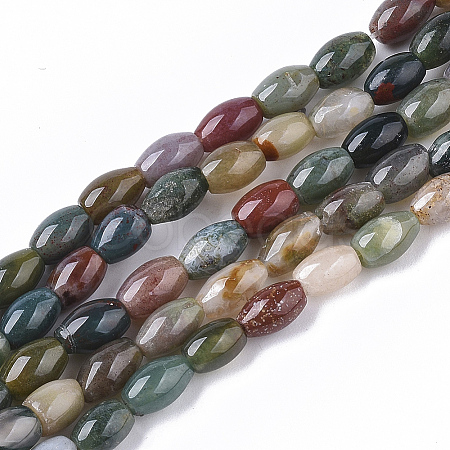 Natural Indian Agate Beads Strands X-G-S364-014-1