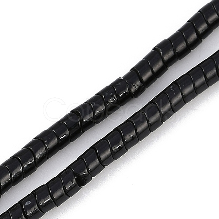 Baking Paint Electroplated Synthetic Non-magnetic Hematite Beads Strands G-H072-L01-01-1