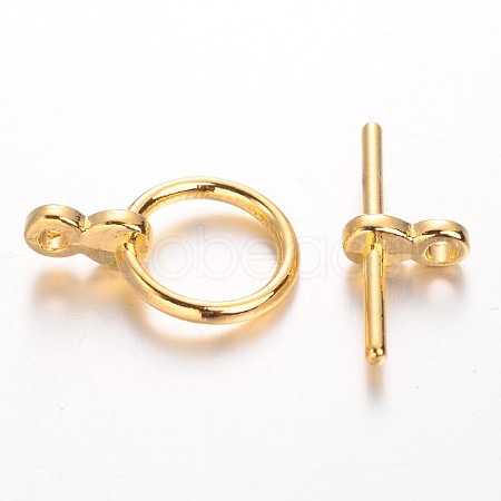 Alloy Toggle Clasps X-TIBE-AB2035Y-G-NF-1-1