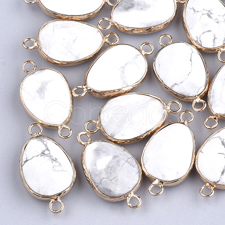 Natural Howlite Links connectors G-S344-02P-1