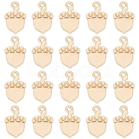 BENECREAT 20Pcs Brass Charms KK-BC0010-12-1