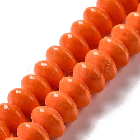 Glazed Porcelain Beads PORC-E017-02D-1
