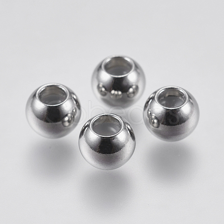 201 Stainless Steel Beads STAS-F195-007P-6mm-1