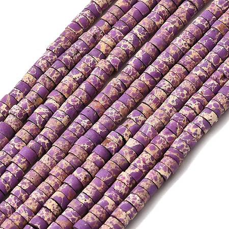 Dyed Synthetic Imperial Jasper Beads Strands G-Z089-A03-D-1