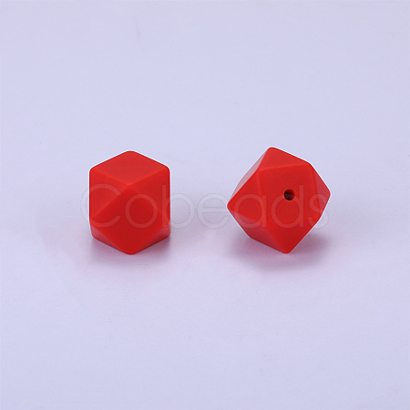 Hexagonal Silicone Beads SI-JX0020A-52-1
