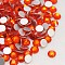 Glass Flat Back Rhinestone, Grade A, Back Plated, Faceted, Half Round, Hyacinth, 3~3.2mm, about 1440pcs/bag