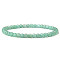 4mm Round Natural Green Aventurine Beads Bracelet for Men, European and American Retro Simple Versatile Stretch Bracelets, 7-1/2 inch(19cm)