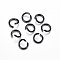 304 Stainless Steel Open Jump Rings, Electrophoresis Black, 21 Gauge, 5x0.7mm, Inner Diameter: 3.6mm