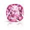 Preciosa&reg MAXIMA Crystal Fancy Stones, Czech Crystal, 435 36 132 Cushion Square, Dura Foiling, 70010 Rose, 12x12mm