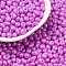 6/0 Glass Seed Beads, Opaque Colours Luster, Teardrop, Magenta, 4~5x4~4.5x3~4mm, Hole: 0.8~0.9mm, about 5625pcs/pound