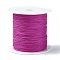 Nylon Chinese Knot Cord, Nylon Jewelry Cord for Jewelry Making, Camellia, 0.4mm, about 28~30m/roll