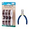 DIY Jewelry Kits, with Aluminum Wire and Iron Side Cutting Pliers, Sienna, 1mm, about 23m/roll, 6rolls/set