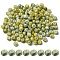 6/0 Opaque Glass Seed Beads, Round Hole, Rondelle, Light Khaki, 4~4.5x3~4mm, Hole: 0.8~1.5mm, 10g/box