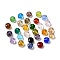 Transparent K9 Glass Beads, Faceted, Rondelle, Mixed Color, 6x4mm, Hole: 1.2mm