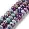 Synthetic Imperial Jasper Dyed Beads Strands, Rondelle, Purple, 6~7x4~4.5mm, Hole: 1.2mm, about 90~94pcs/strand, 14.76''~15.08"(37.5~38.3cm)