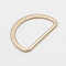 Alloy D Rings, Buckle Clasps, For Webbing, Strapping Bags, Garment Accessories, Golden, 20x30x1.7mm