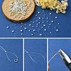 300Pcs 3 Style Iron & Brass Crimp Beads Covers KK-YW0002-16-4