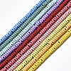 Spray Painted Non-magnetic Synthetic Hematite Beads Strands G-S371-002-1