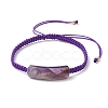 Adjustable Tube Natural Gemstone Braided Bracelets for Women BJEW-JB11006-02-1