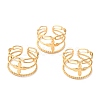 Ion Plating(IP) 304 Stainless Steel Finger Rings RJEW-L102-22G-1