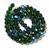 Electroplate Transparent Glass Beads Strands EGLA-A035-T10mm-L10-2