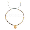 Natural Stone Braided Bead Bracelet FR2657-3-1