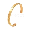Ion Plating(IP) 304 Stainless Steel Star Cuff Bangles BJEW-F464-G-01-2