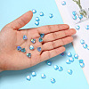 100Pcs Eco-Friendly Transparent Acrylic Beads TACR-YW0001-07F-8