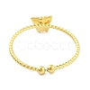 Real 18K Gold Plated 304 Stainless Steel Open Cuff Rings for Women RJEW-B061-02G-02-3