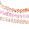 Transparent Painted Glass Beads Strands DGLA-A034-T4mm-A20-4