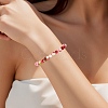 1 Strand Dyed Natural Gemstone Imitation Tourmaline Beads Strands G-SP0001-43-5