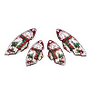 Christmas Theme Epoxy Resin Pendants X1-RESI-TAC0021-99E-2