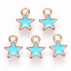 Alloy Enamel Charms X-ENAM-S121-029-2