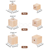 90pcs 3 Style Wood Beads WOOD-PH0009-45-3