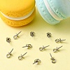 304 Stainless Steel Screw Eye Pin Peg Bails STAS-YW0001-45-6