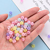 Transparent Crackle Acrylic Beads X-MACR-S370-G8mm-5