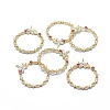 Brass Micro Pave Cubic Zirconia Peg Bails Pendants KK-F797-48G-1