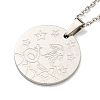 Non-Tarnish Constellation Pendant Necklaces NJEW-S422-04P-10-2