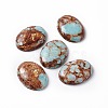 Assembled Bronzite and Imperial Jasper Cabochons X-G-O124-03-3