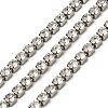 304 Stainless Steel Rhinestone Cup Chains CHS-B015-01P-1