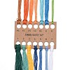 DIY Woven Net/Web with Feather Pattern Embroidery Kit DIY-O021-17A-3
