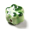 Handmade Printed Porcelain Beads PORC-F005-02E-3